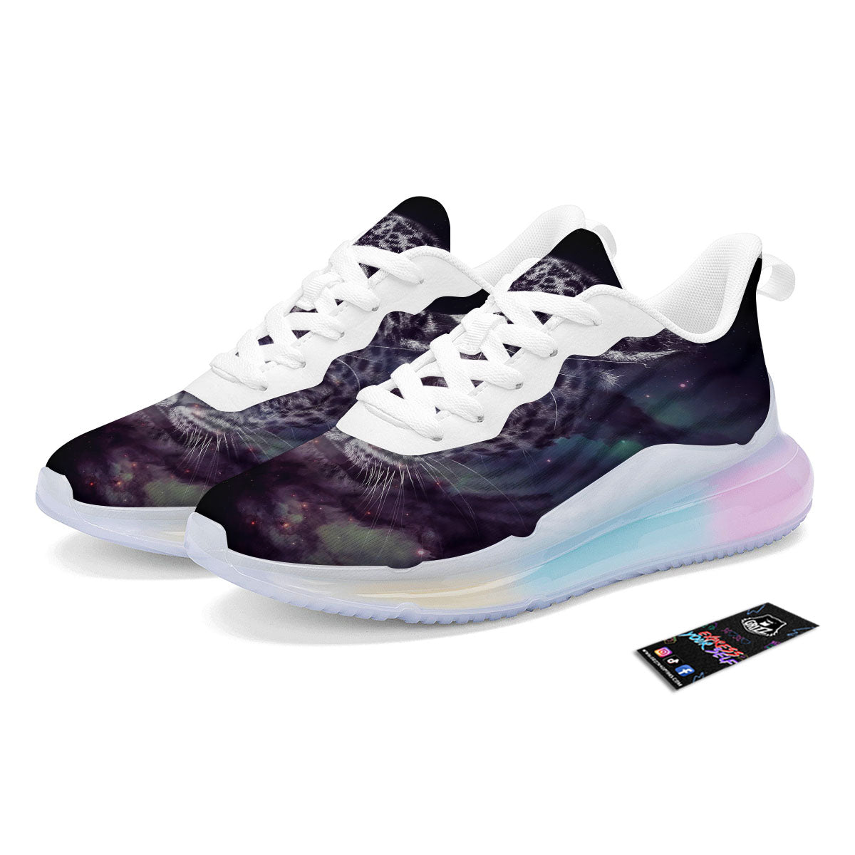 Jaguar Galaxy Print Running Sneakers-grizzshop