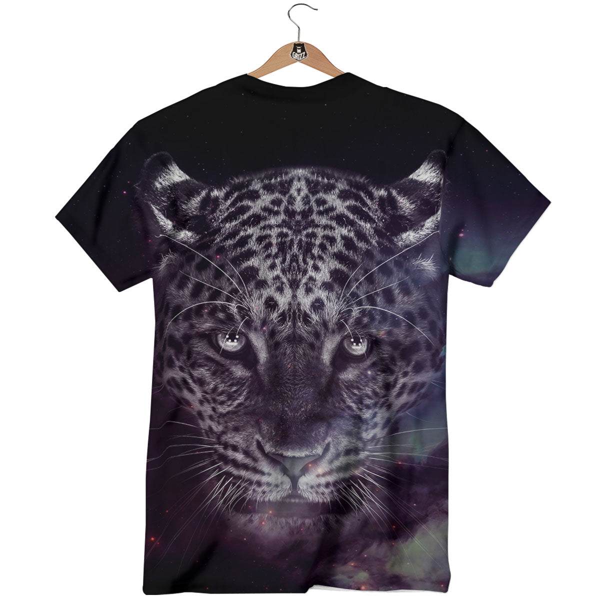 Jaguar Galaxy Print T-Shirt-grizzshop