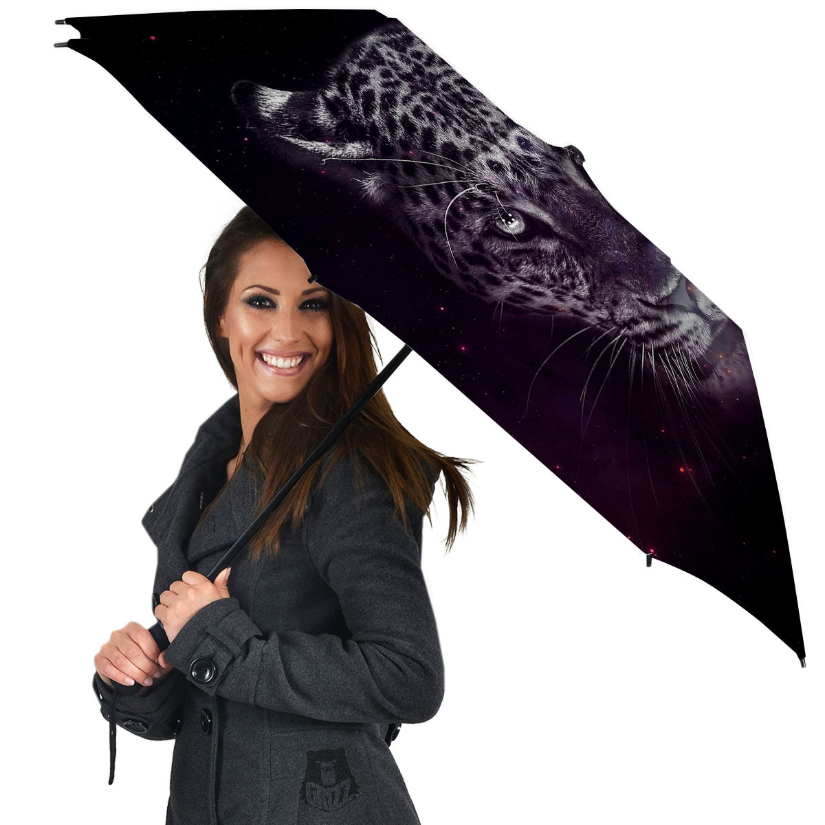 Jaguar Galaxy Print Umbrella-grizzshop