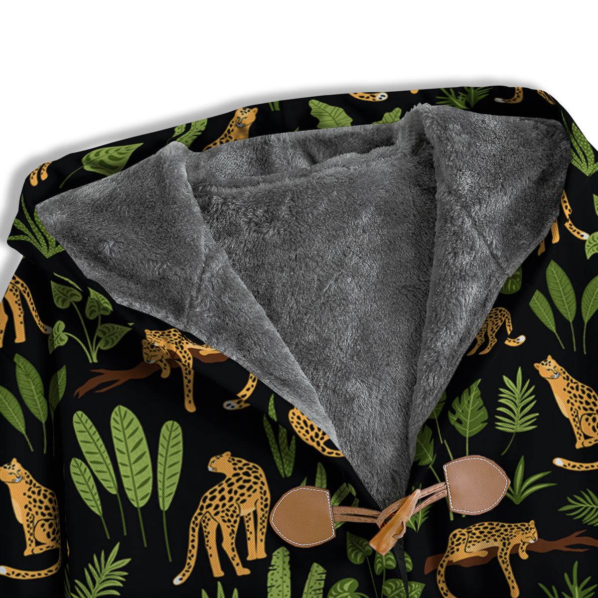 Jaguar Tropical Print Pattern Men's Windbreaker Jacket-grizzshop