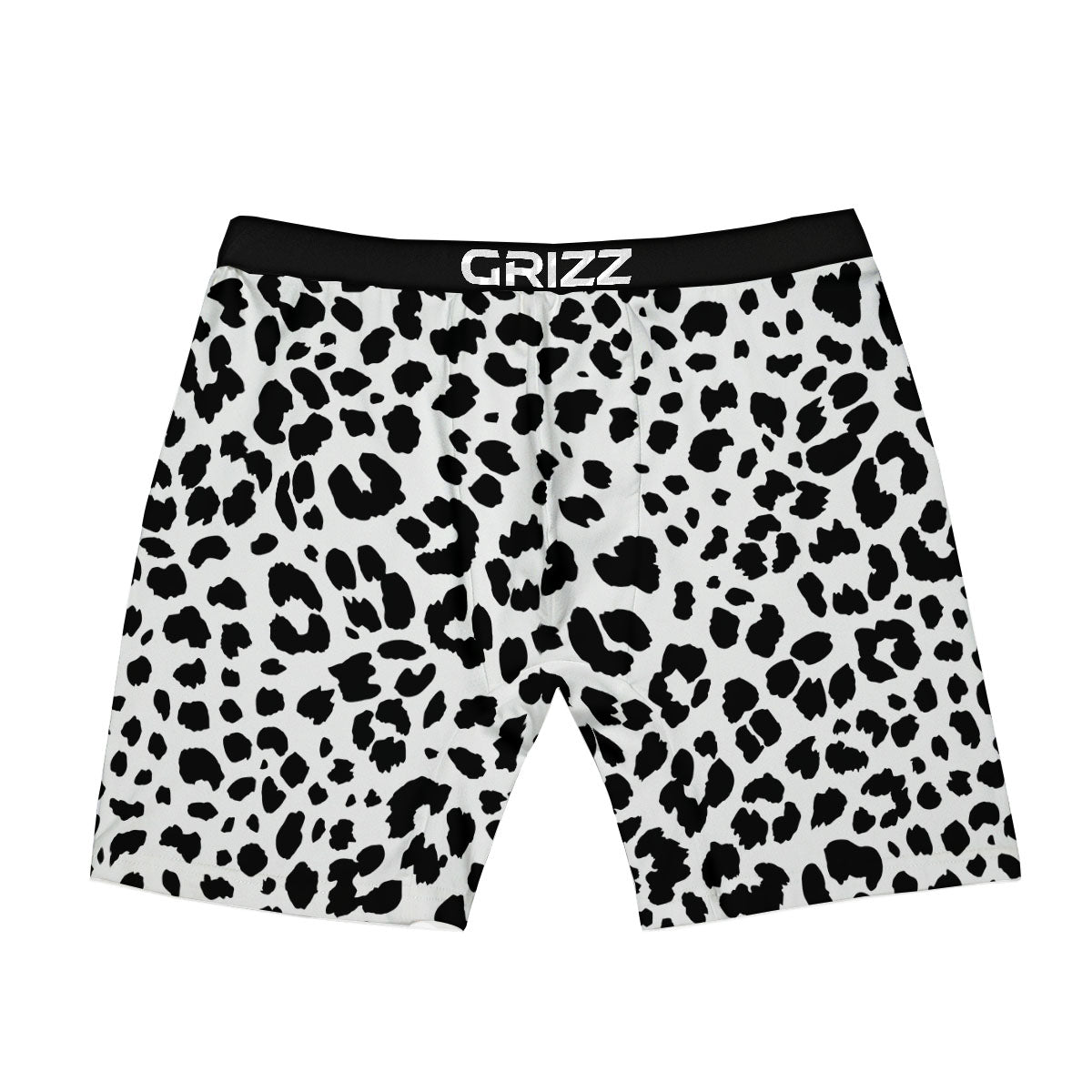 Jaguar White And Black Print Pattern Boxer Briefs-grizzshop