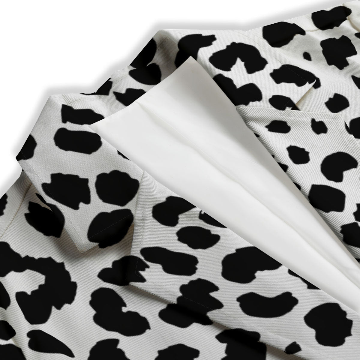 Jaguar White And Black Print Pattern Women's Blazer-grizzshop
