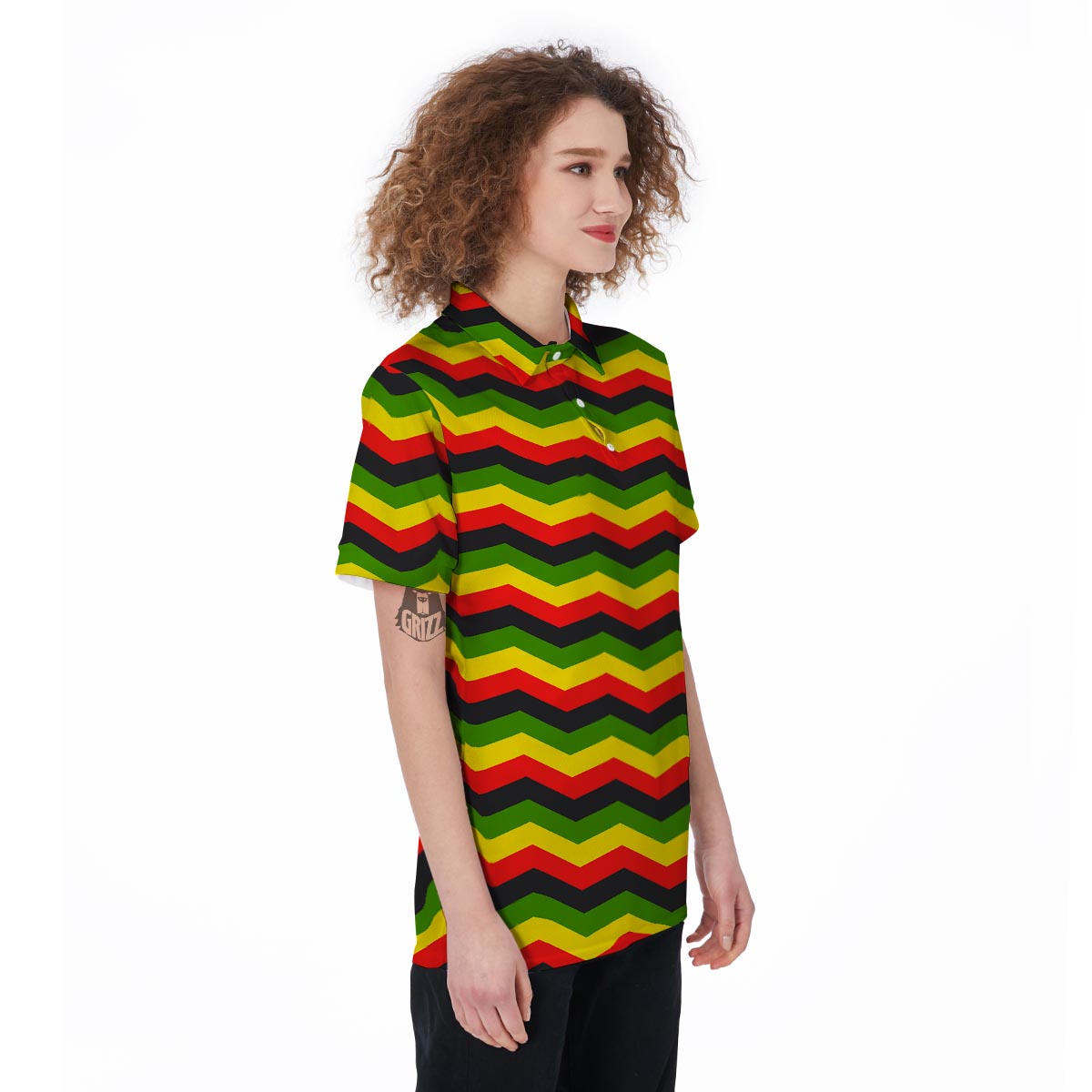 Jamaica Reggae Rasta Women's Golf Shirts-grizzshop
