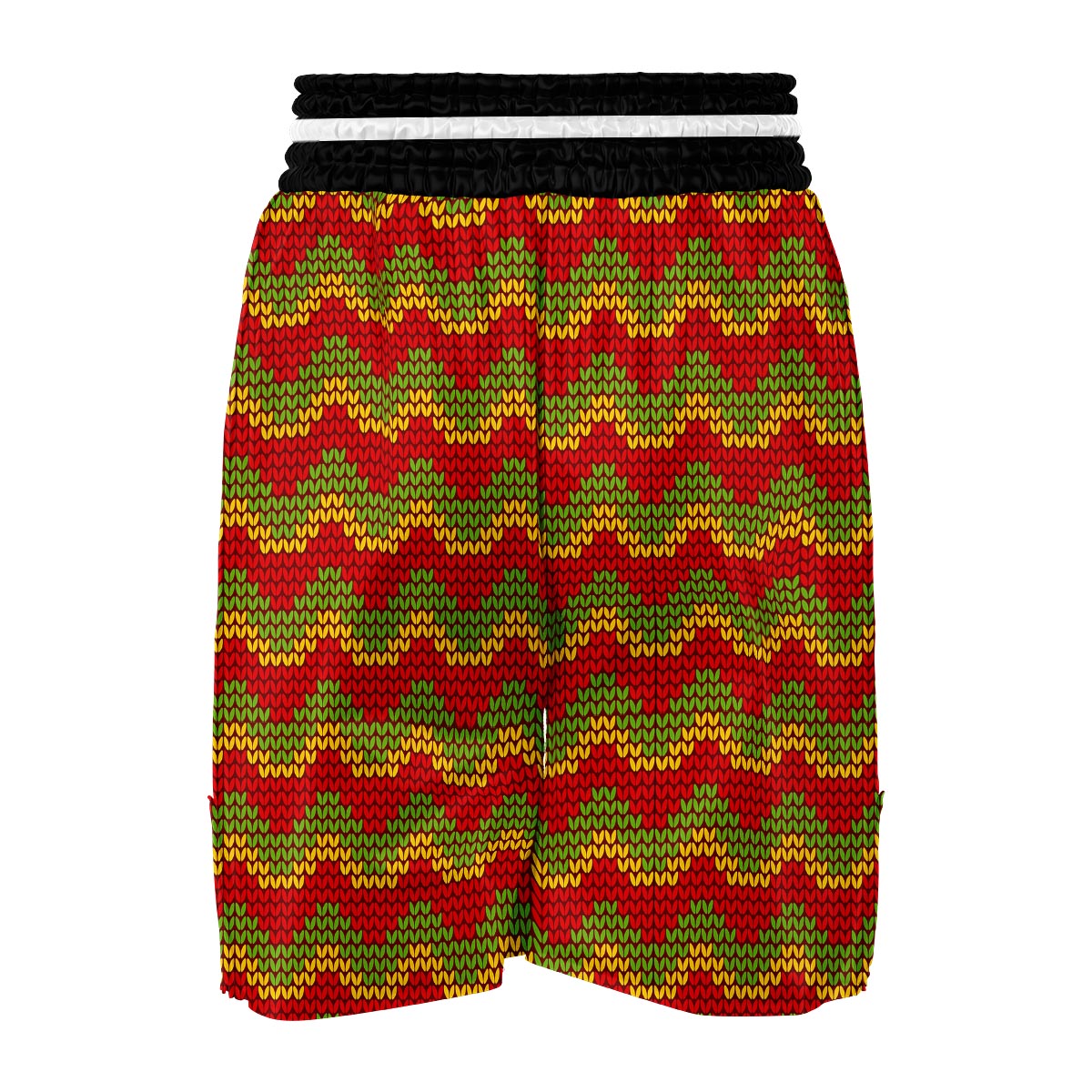 Jamaican Pattern Print Boxing Shorts-grizzshop