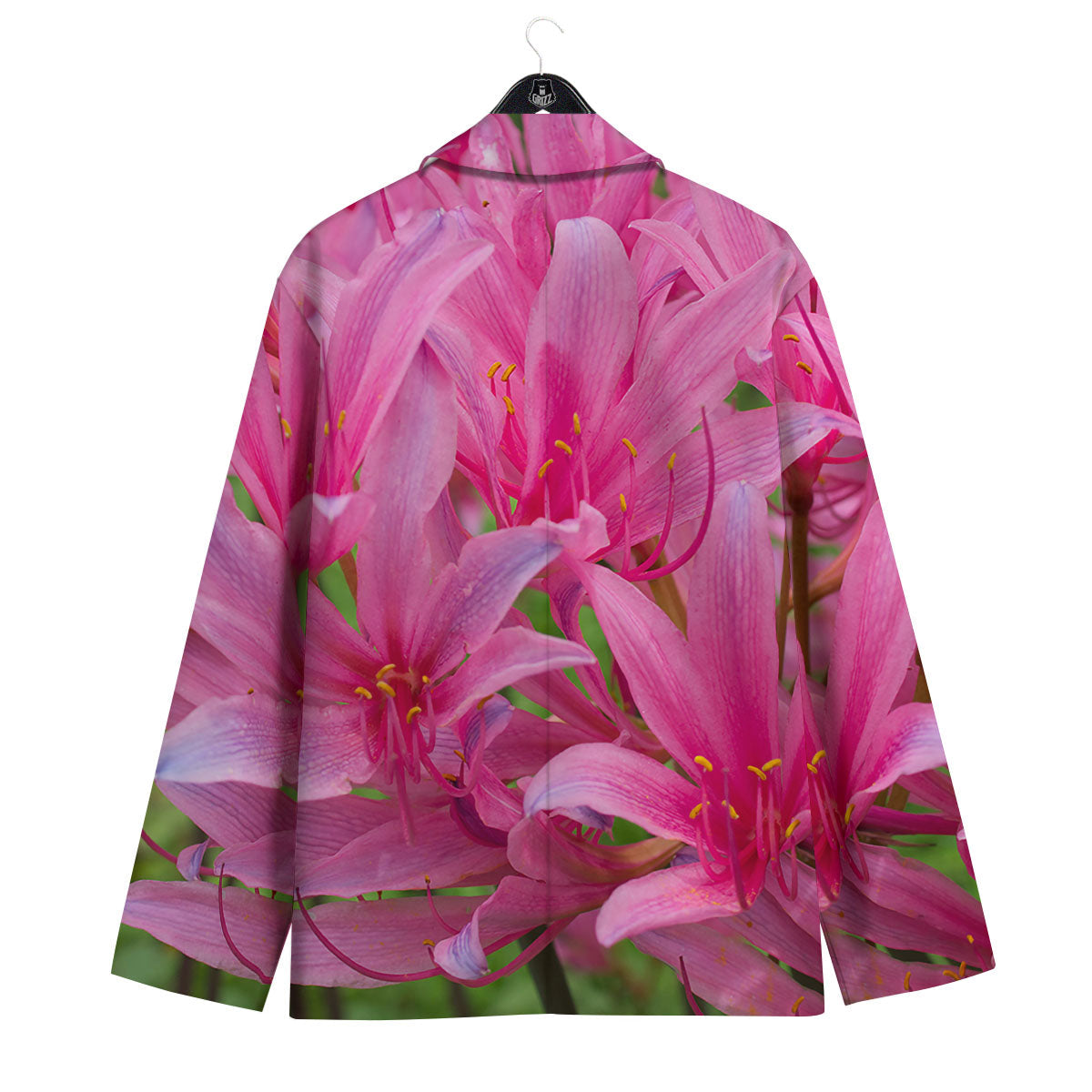 Japanese Amaryllis Purple And Pink Print Men's Sport Coat-grizzshop