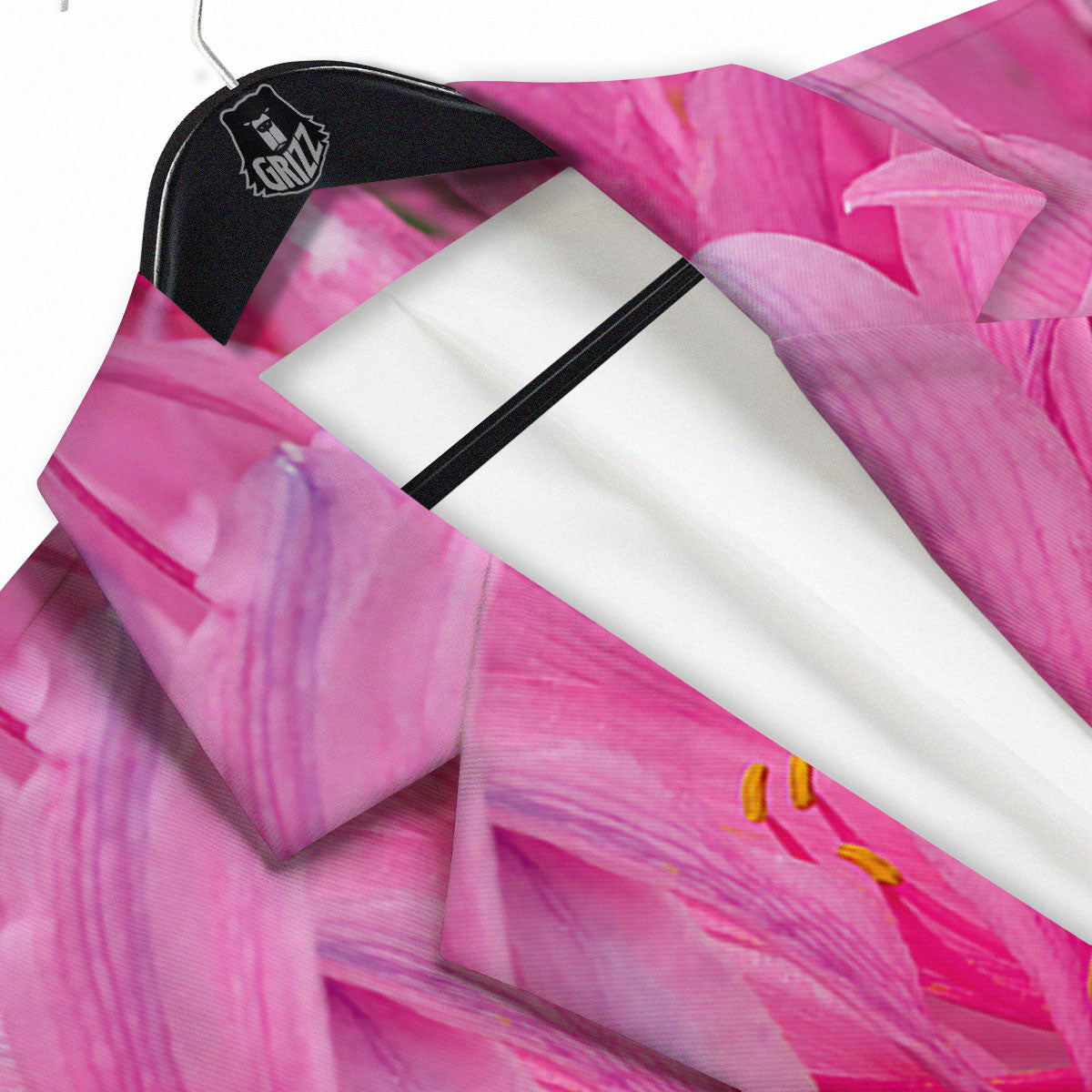 Japanese Amaryllis Purple And Pink Print Men's Sport Coat-grizzshop