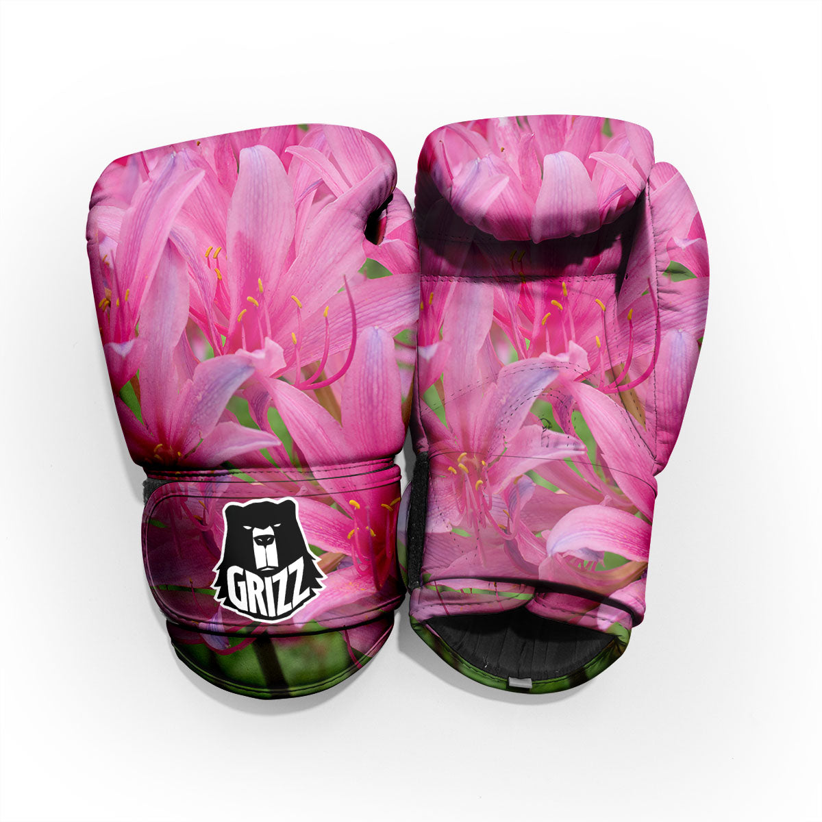 Japanese Amaryllis Purple And Pink Print Pro Boxing Glove