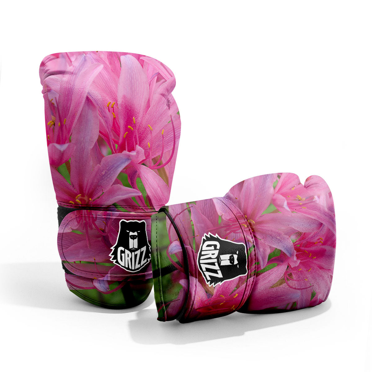 Japanese Amaryllis Purple And Pink Print Pro Boxing Glove