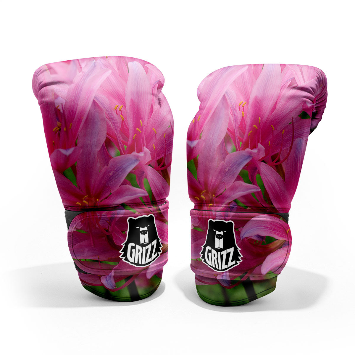 Japanese Amaryllis Purple And Pink Print Pro Boxing Glove