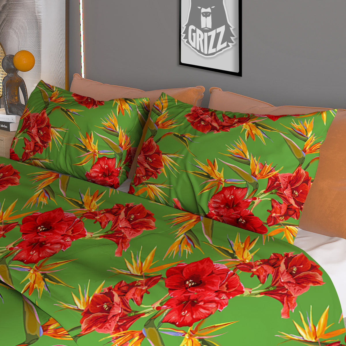 Indicators And Stock Candlestick Print Duvet Cover Bedding Set