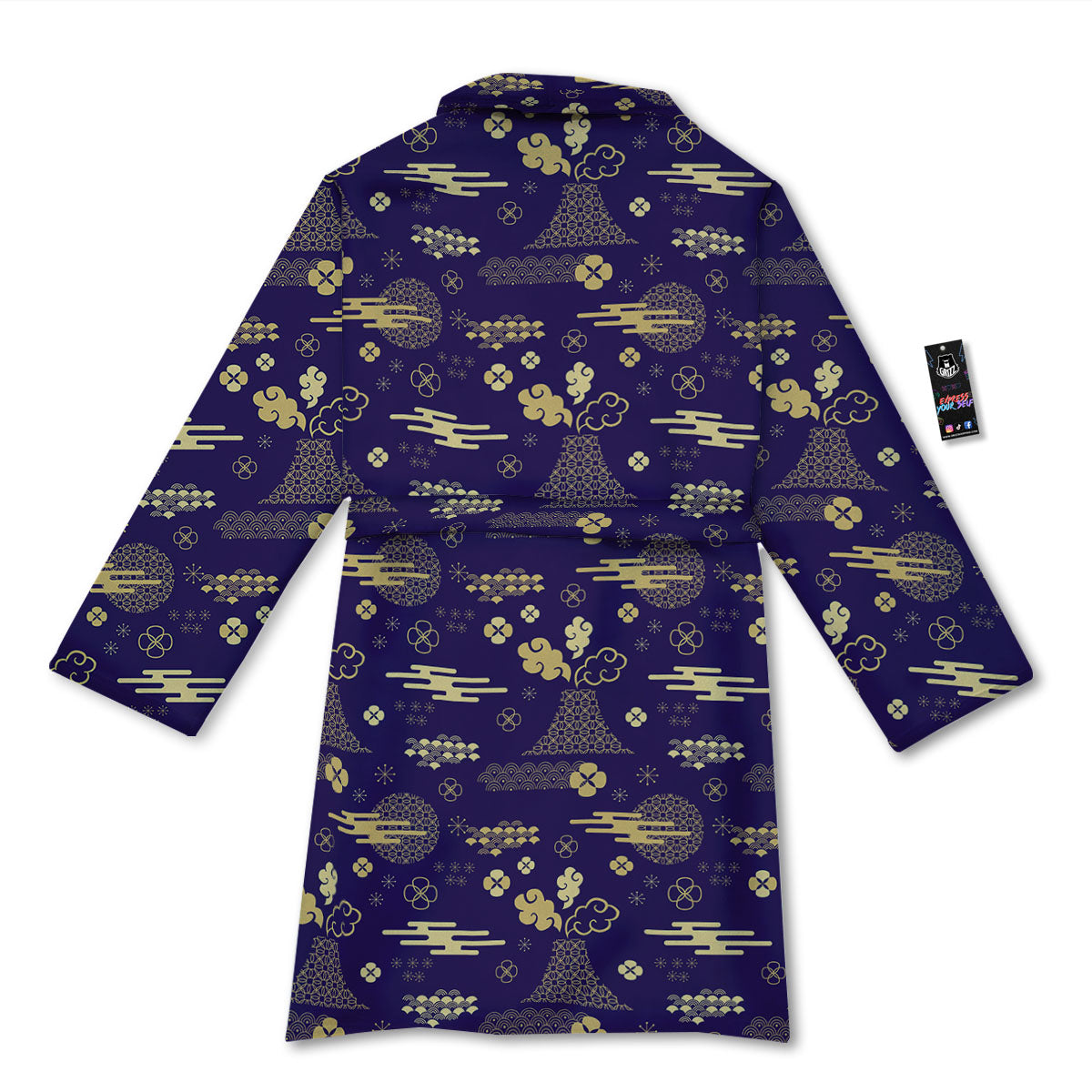 Japanese Classic Print Pattern Bathrobe-grizzshop