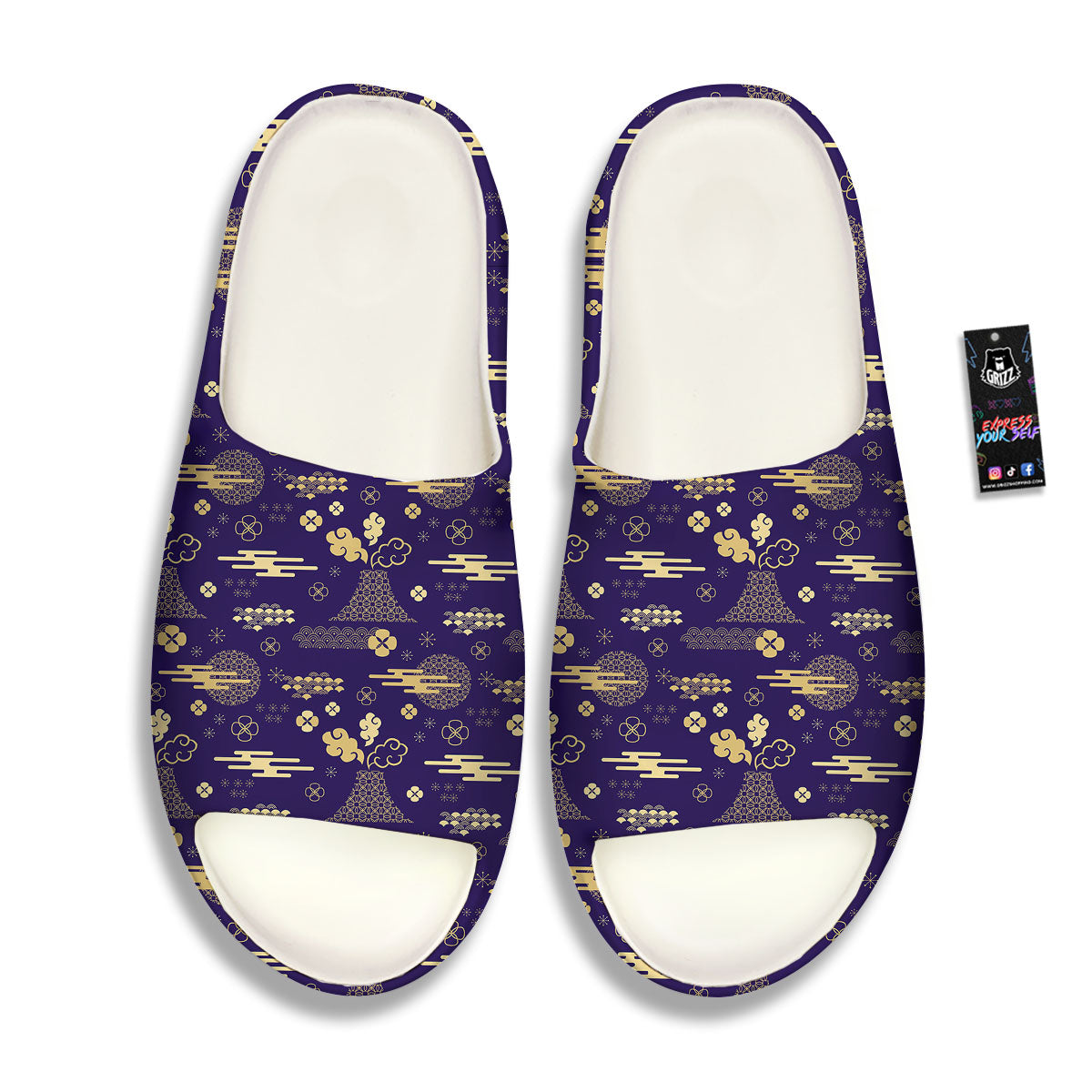 Japanese Classic Print Pattern Sandals-grizzshop