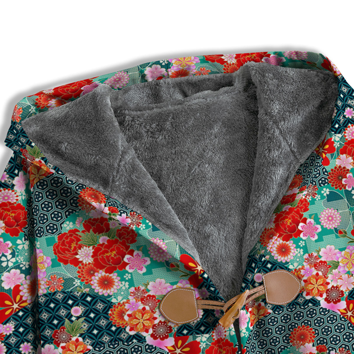 Japanese Flower Colorful Print Pattern Colorful Men's Windbreaker Jacket-grizzshop