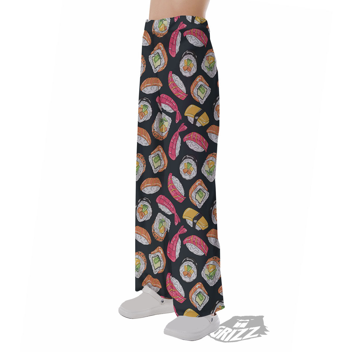 Japanese Sushi Print Pattern Pajama Pants-grizzshop