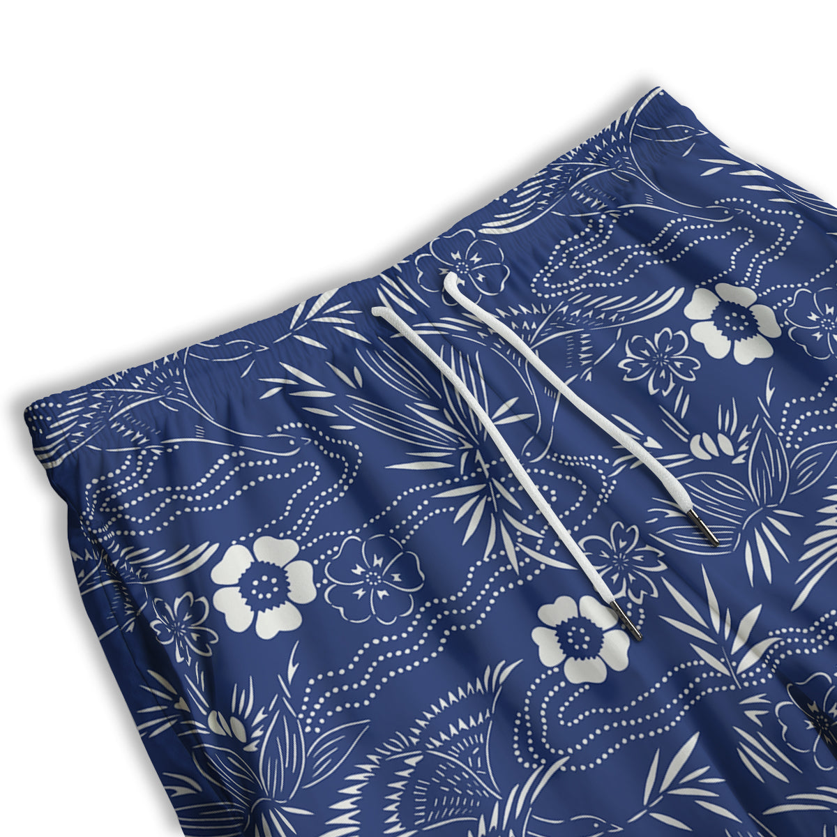 Japanese Vintage Print Pattern Men's Athletic Shorts