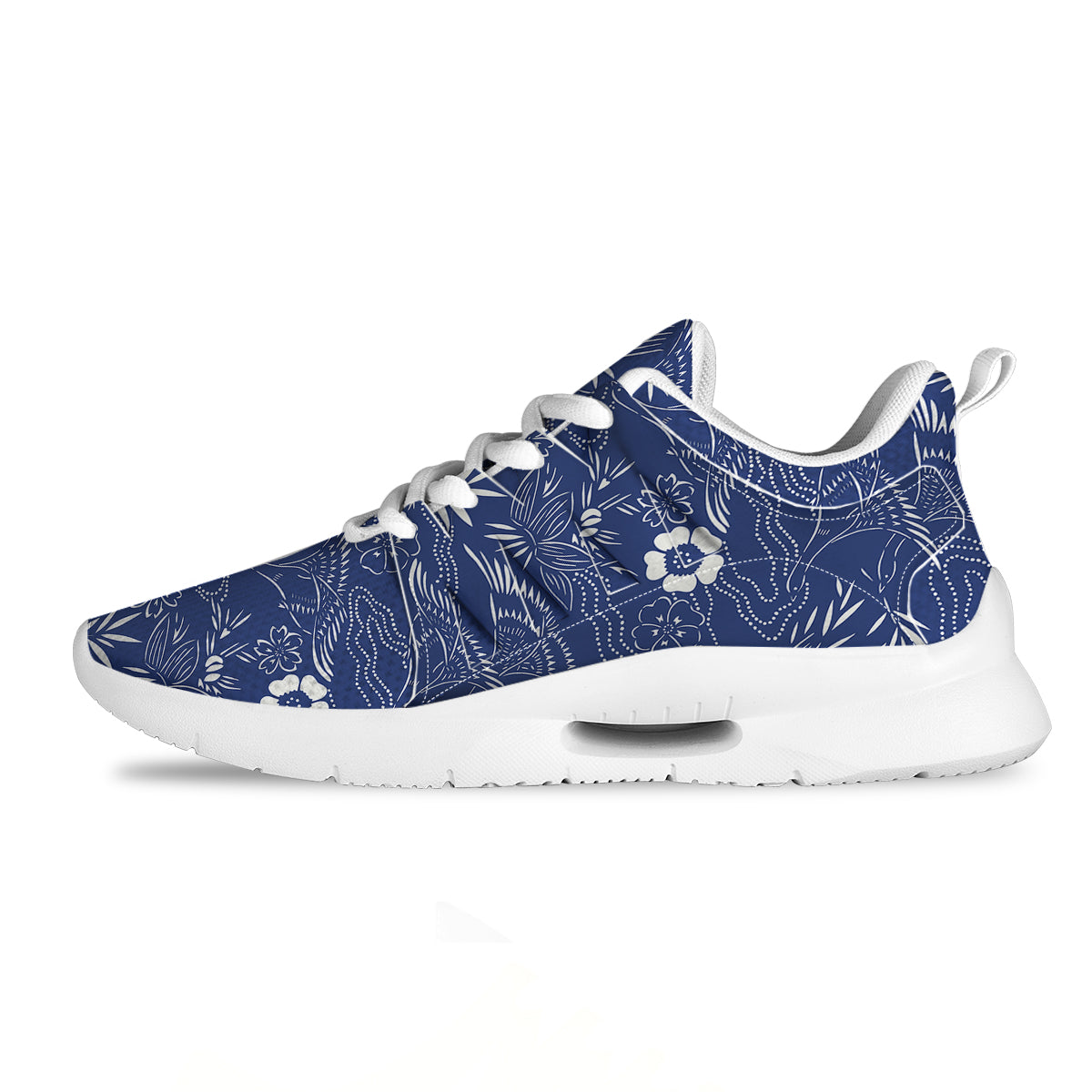 Japanese Vintage Print Pattern Tennis Shoes-grizzshop