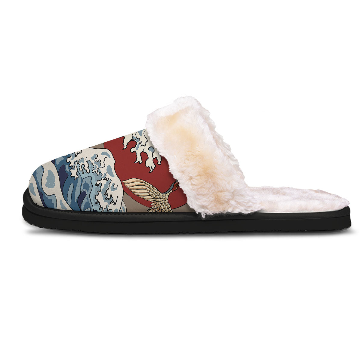Japanese Wave Red Sun Print Slippers-grizzshop
