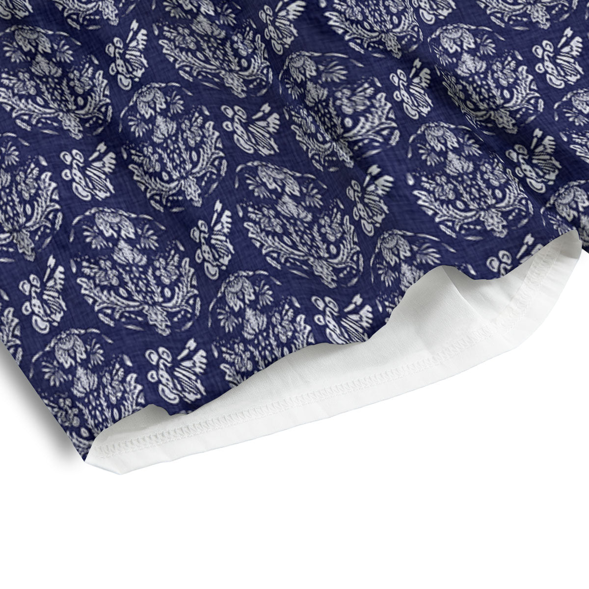 Jeans Bohemian Denim Print Pattern Men's Athletic Shorts