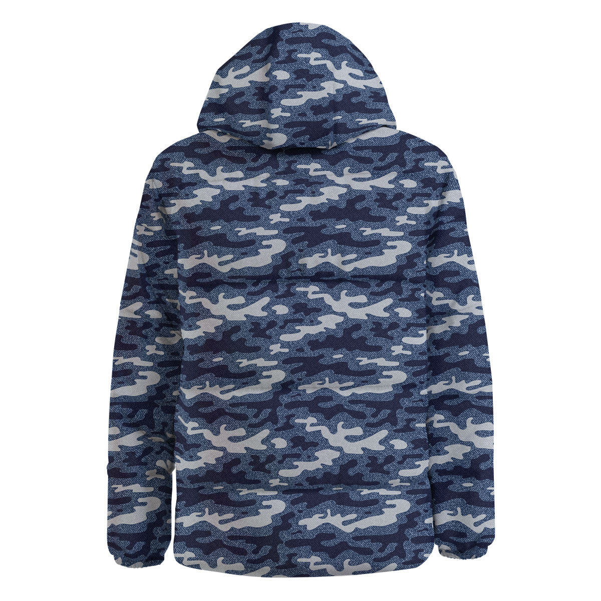 Jeans Camouflage Denim Print Pattern Down Jacket-grizzshop