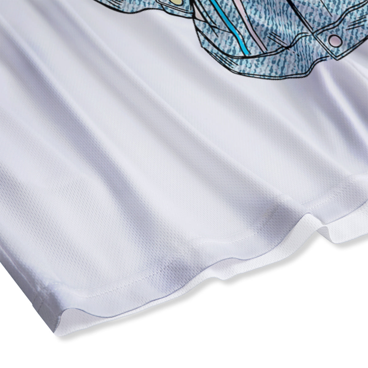 Hieroglyphs Egypt Print Pattern Mesh Shorts