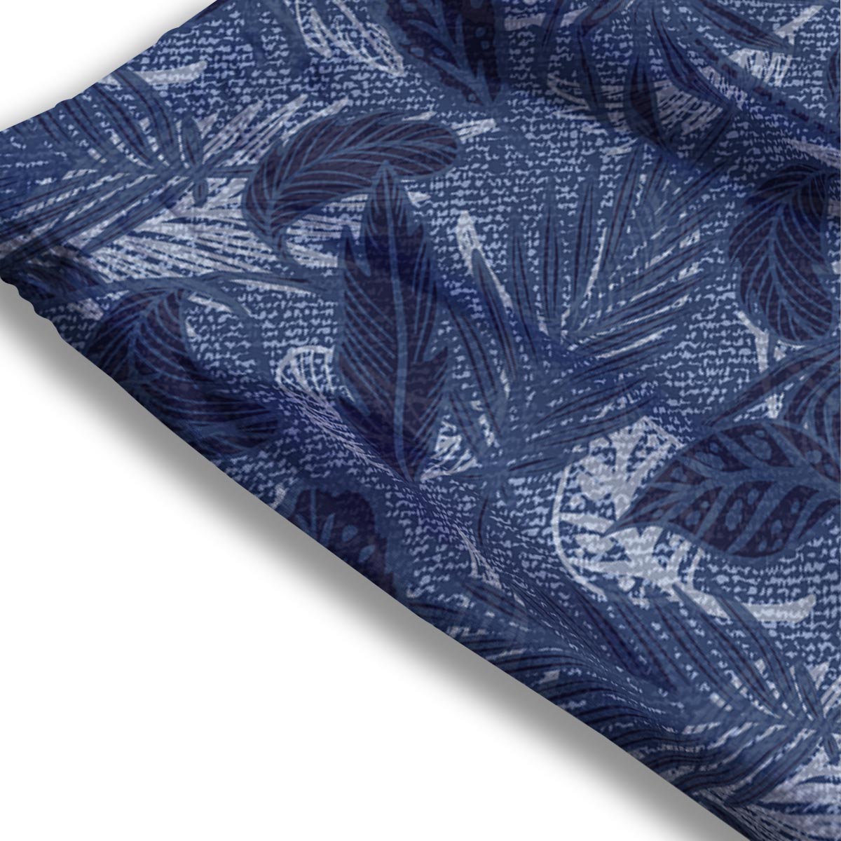 Jeans Denim Tropical Print Pattern Mesh Shorts-grizzshop