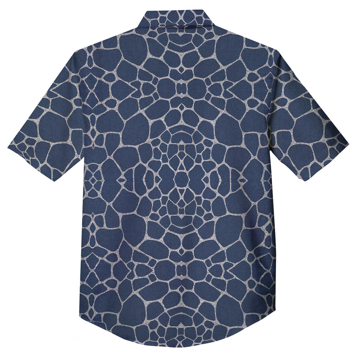 Jeans Giraffe Denim Print Pattern Button Up Shirt-grizzshop