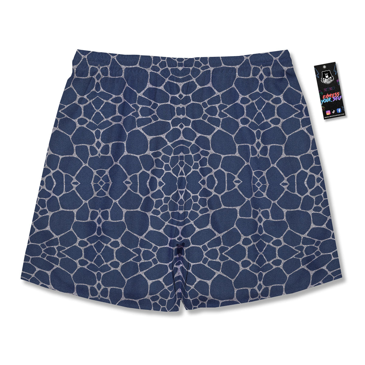 Jeans Giraffe Denim Print Pattern Men's Running Shorts-grizzshop