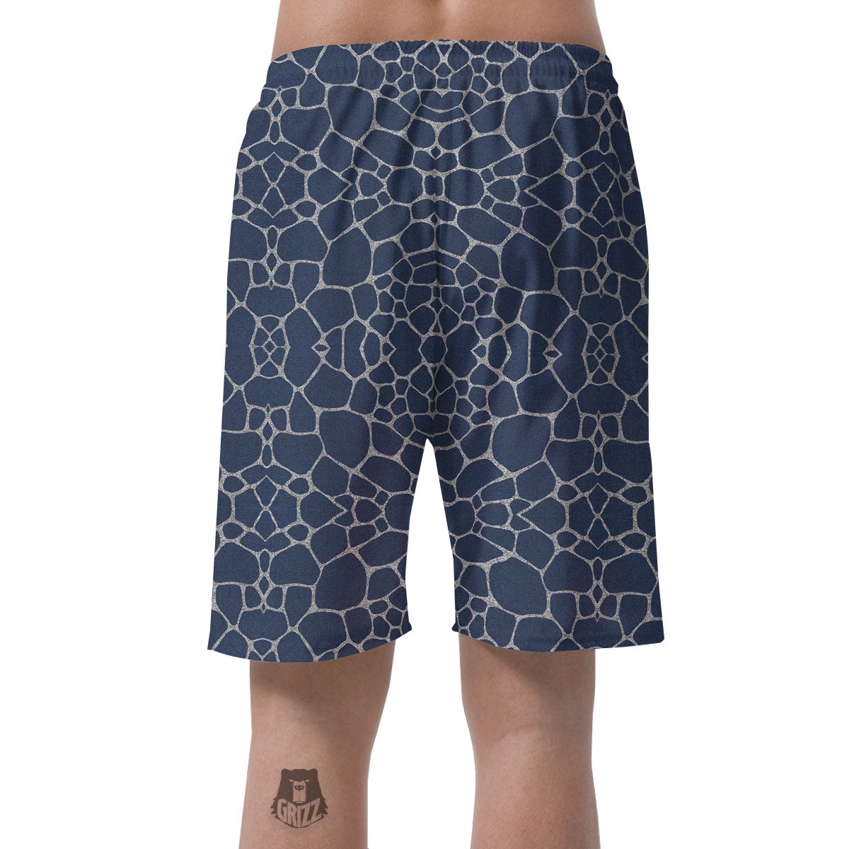 Jeans Giraffe Denim Print Pattern Men's Shorts-grizzshop
