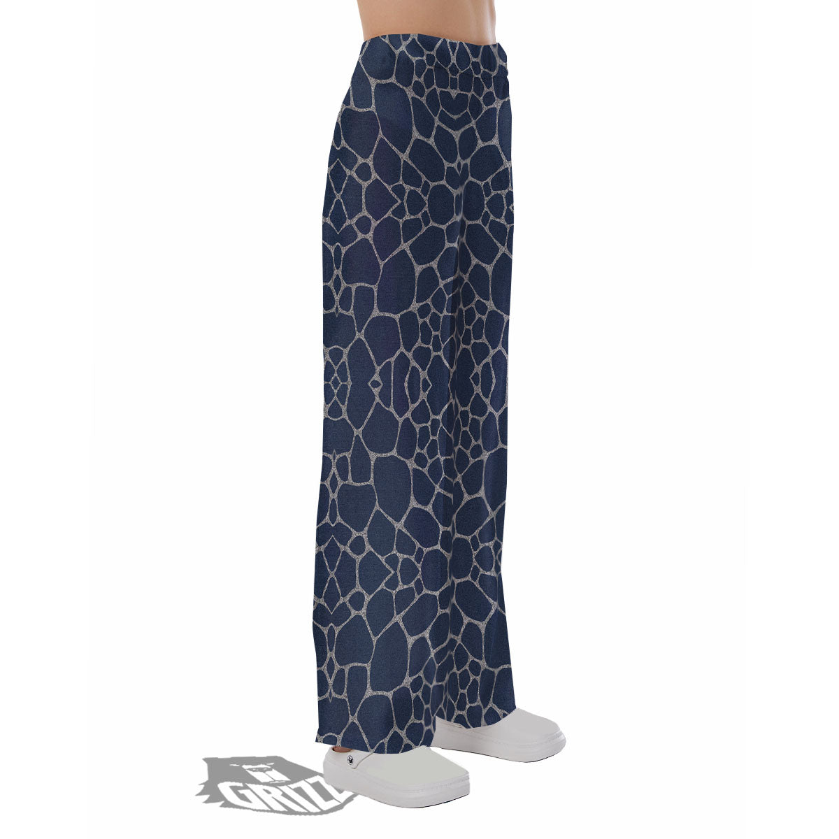 Jeans Giraffe Denim Print Pattern Pajama Pants-grizzshop
