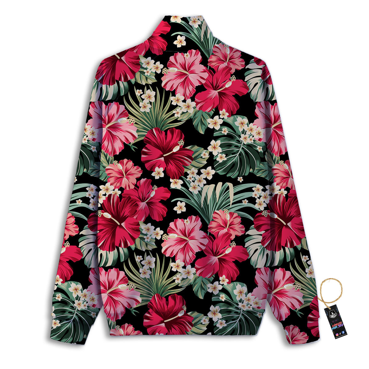 Jeans Star Denim Print Pattern Track Jacket-grizzshop