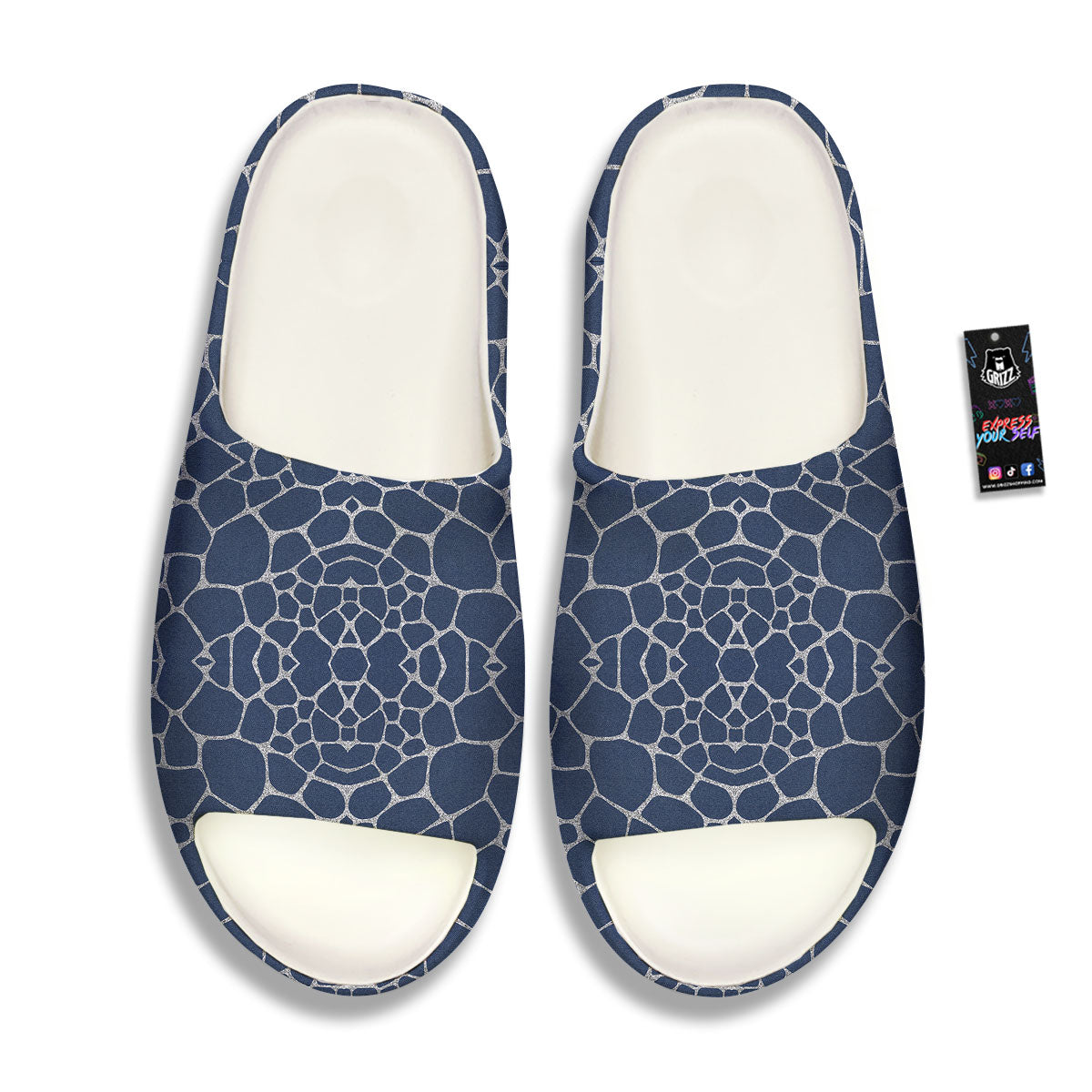 Jeans Giraffe Denim Print Pattern Sandals-grizzshop