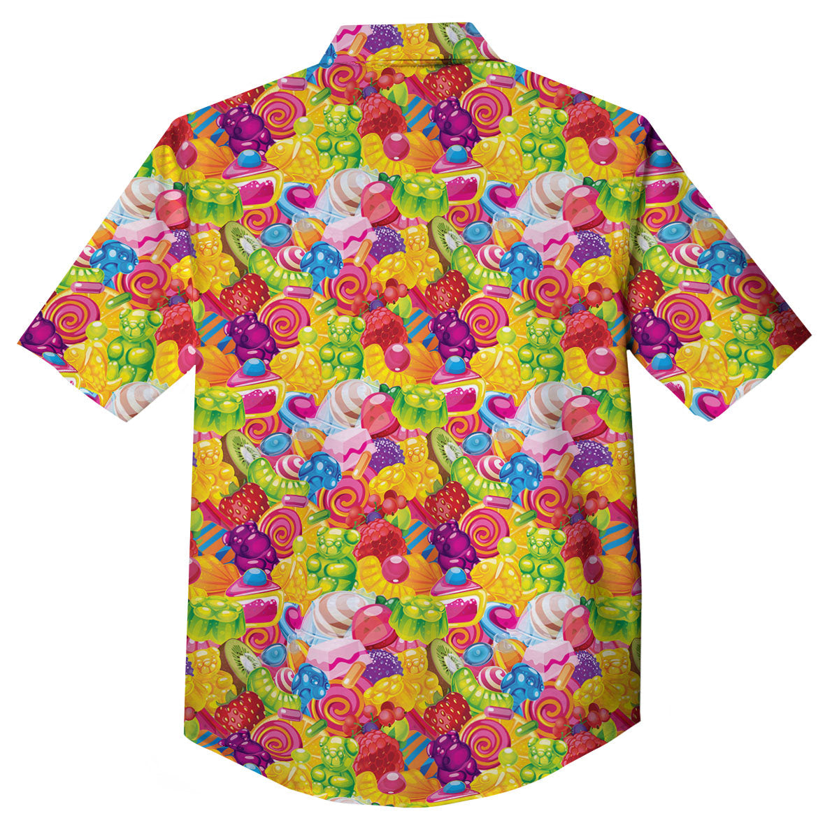 Jelly And Candy Print Pattern Button Up Shirt-grizzshop