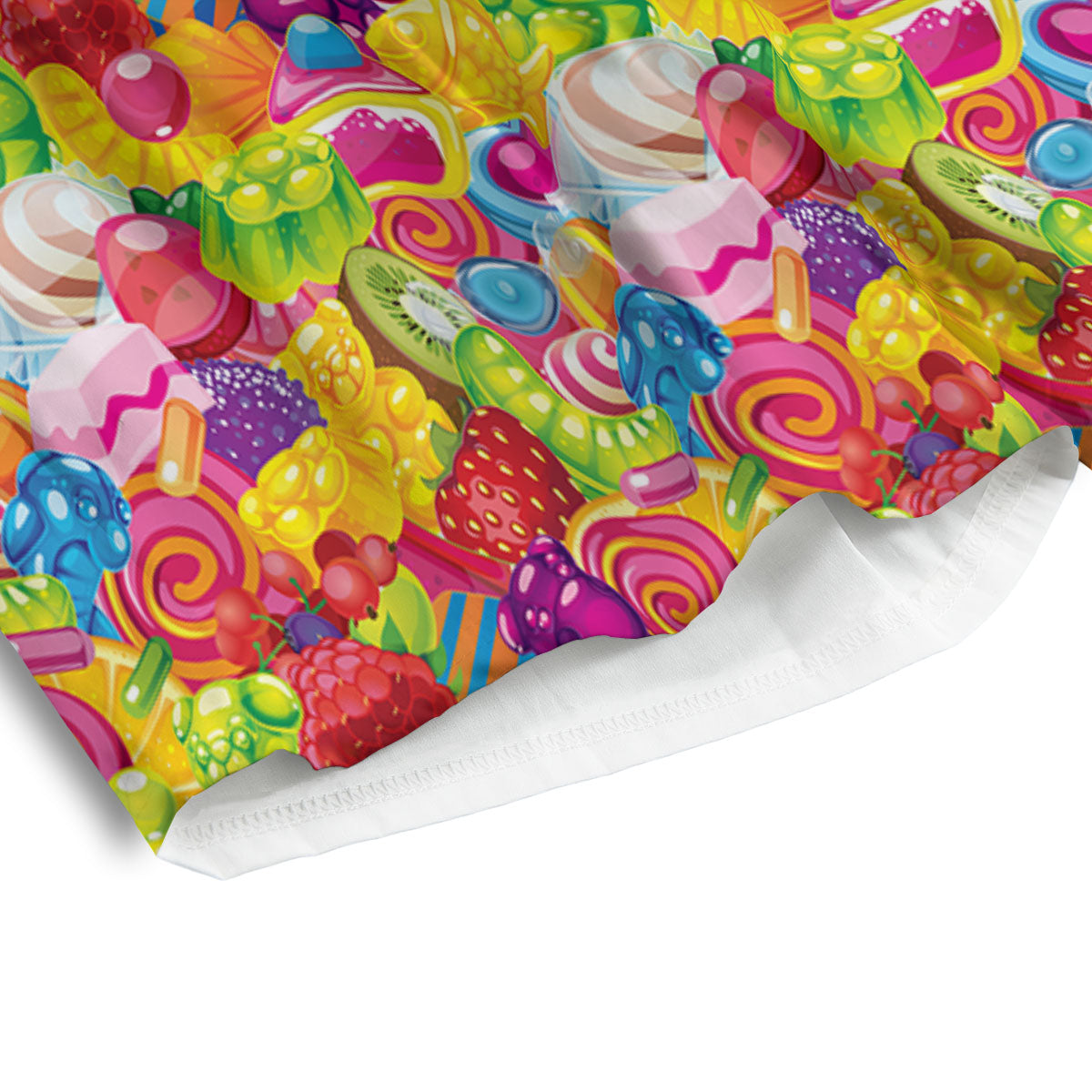 Jelly And Candy Print Pattern Men's Athletic Shorts