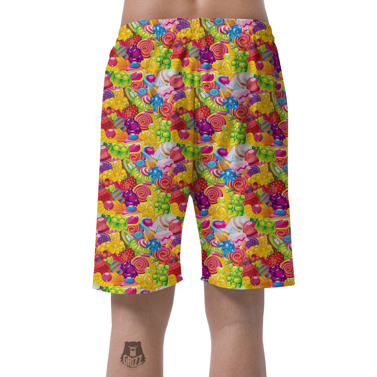 Jelly And Candy Print Pattern Men's Shorts-grizzshop