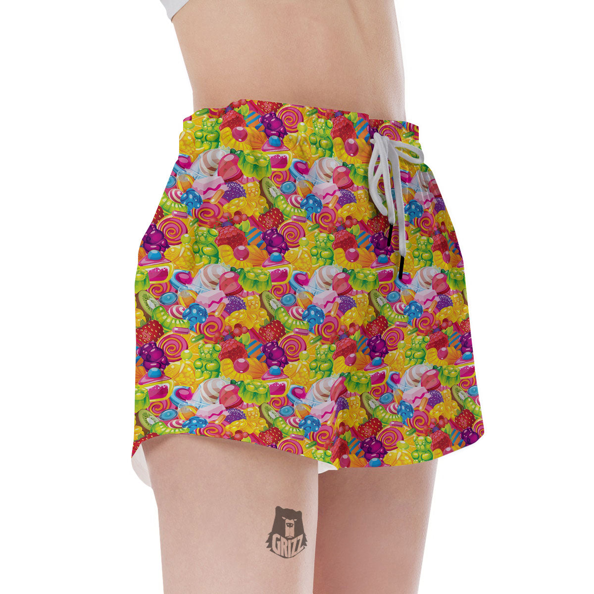 Jelly And Candy Print Pattern Women's Shorts-grizzshop