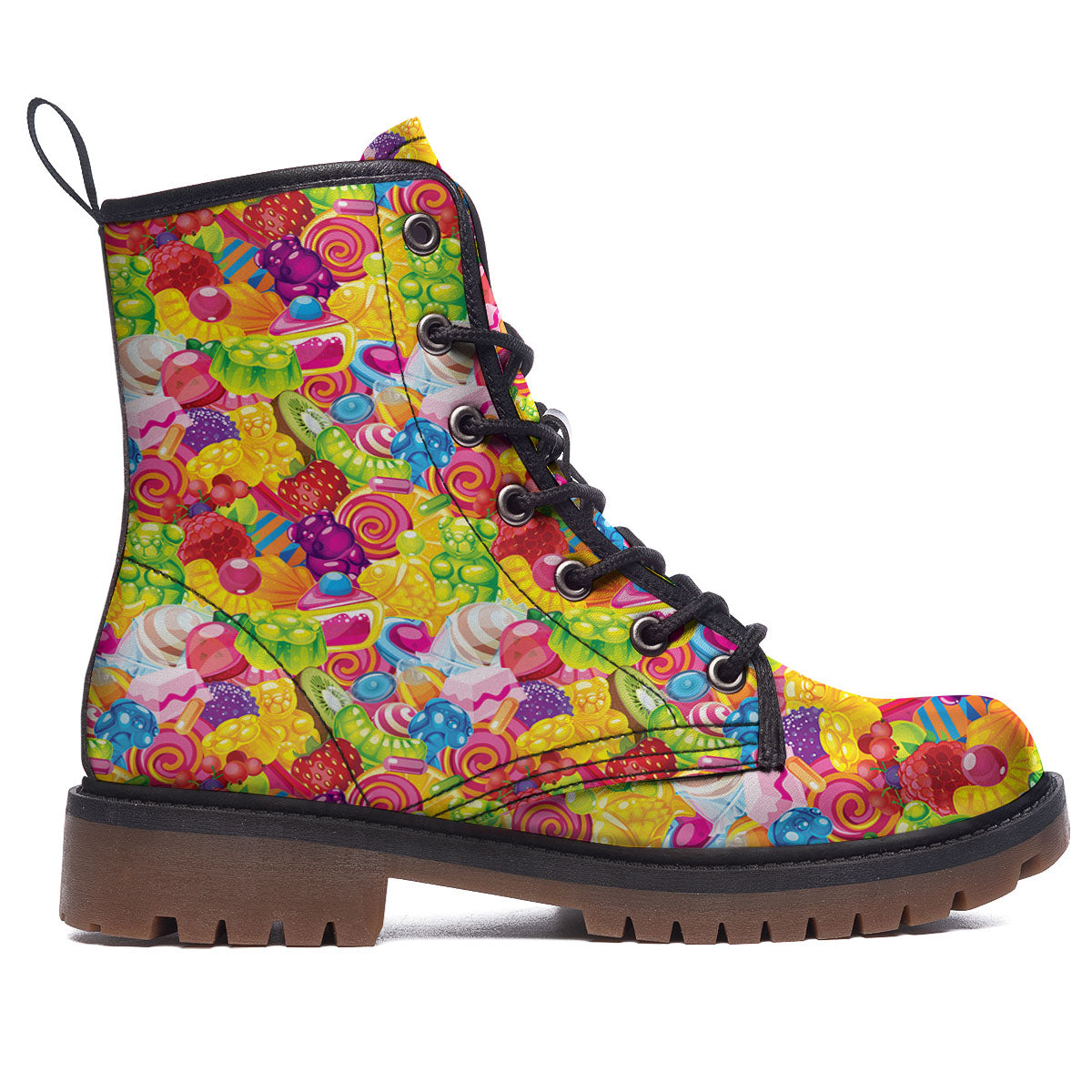 Jelly And Candy Print Pattern Work Boots-grizzshop