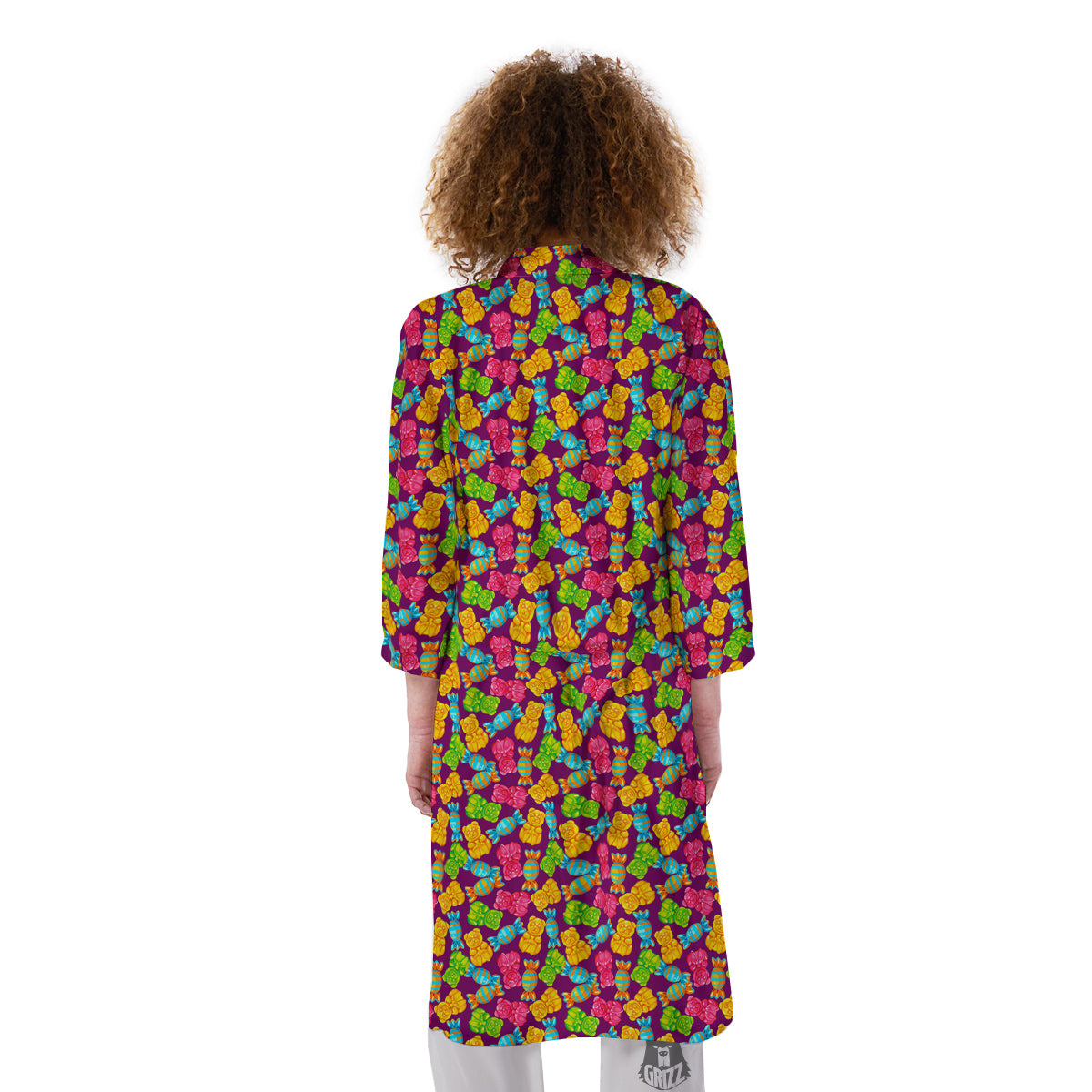 Jelly And Colorful Candy Print Kimono-grizzshop