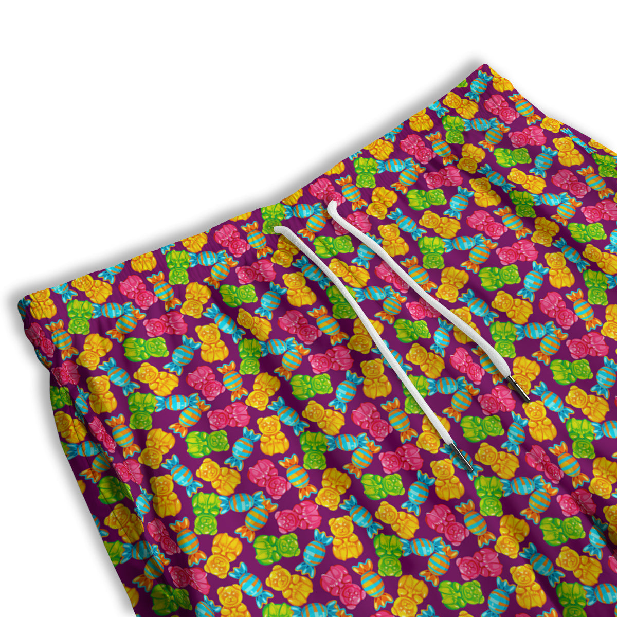 Jelly And Colorful Candy Print Men's Athletic Shorts
