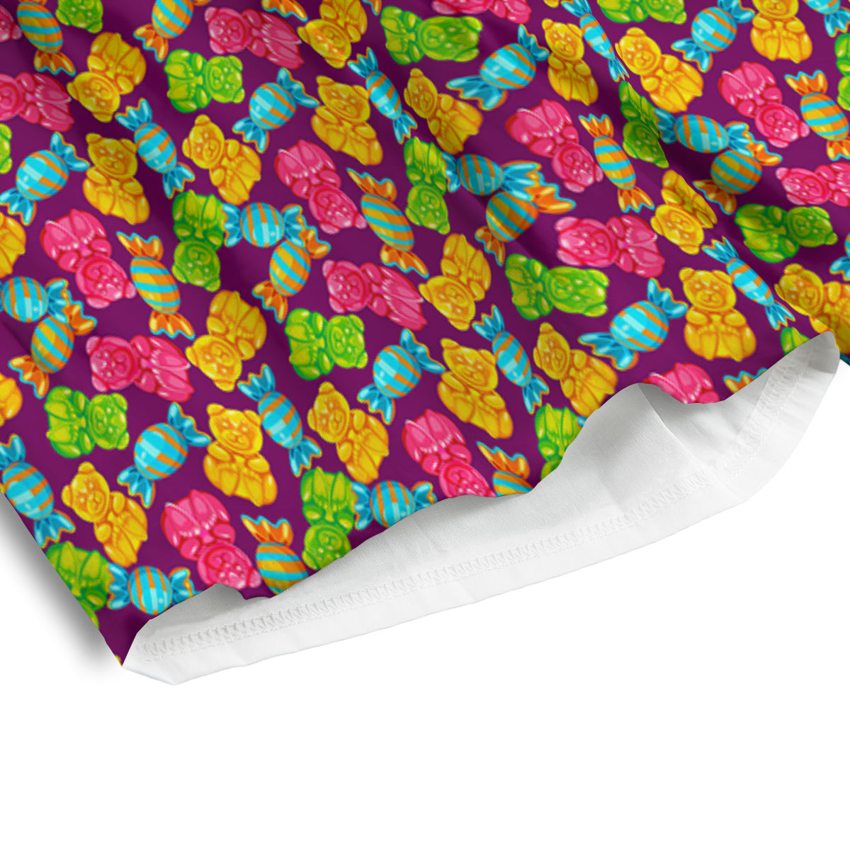 Jelly And Colorful Candy Print Men's Athletic Shorts
