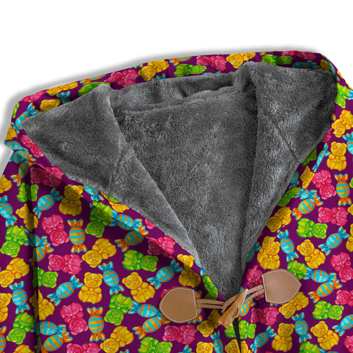 Jelly And Colorful Candy Print Men's Windbreaker Jacket-grizzshop