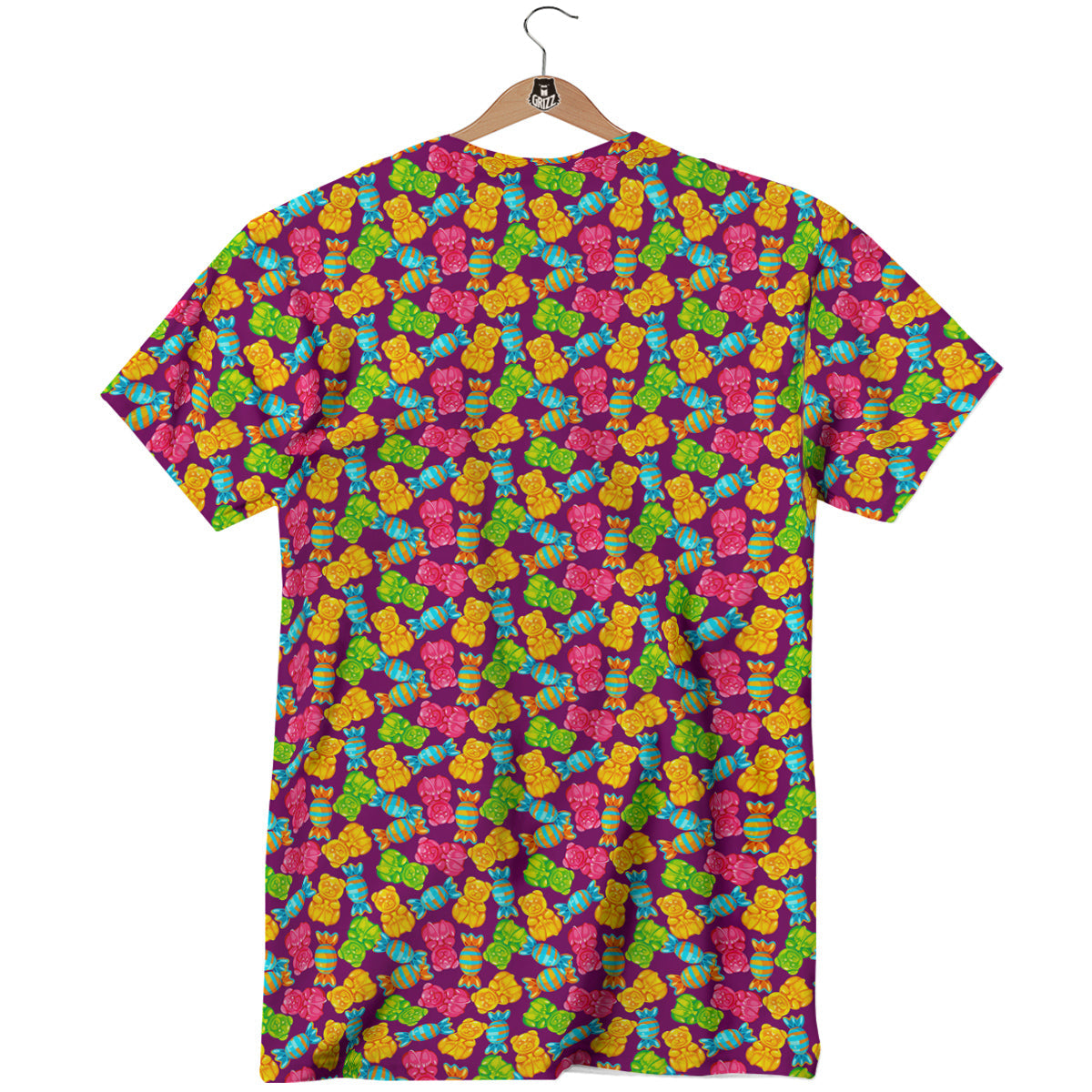 Jelly And Colorful Candy Print T-Shirt-grizzshop