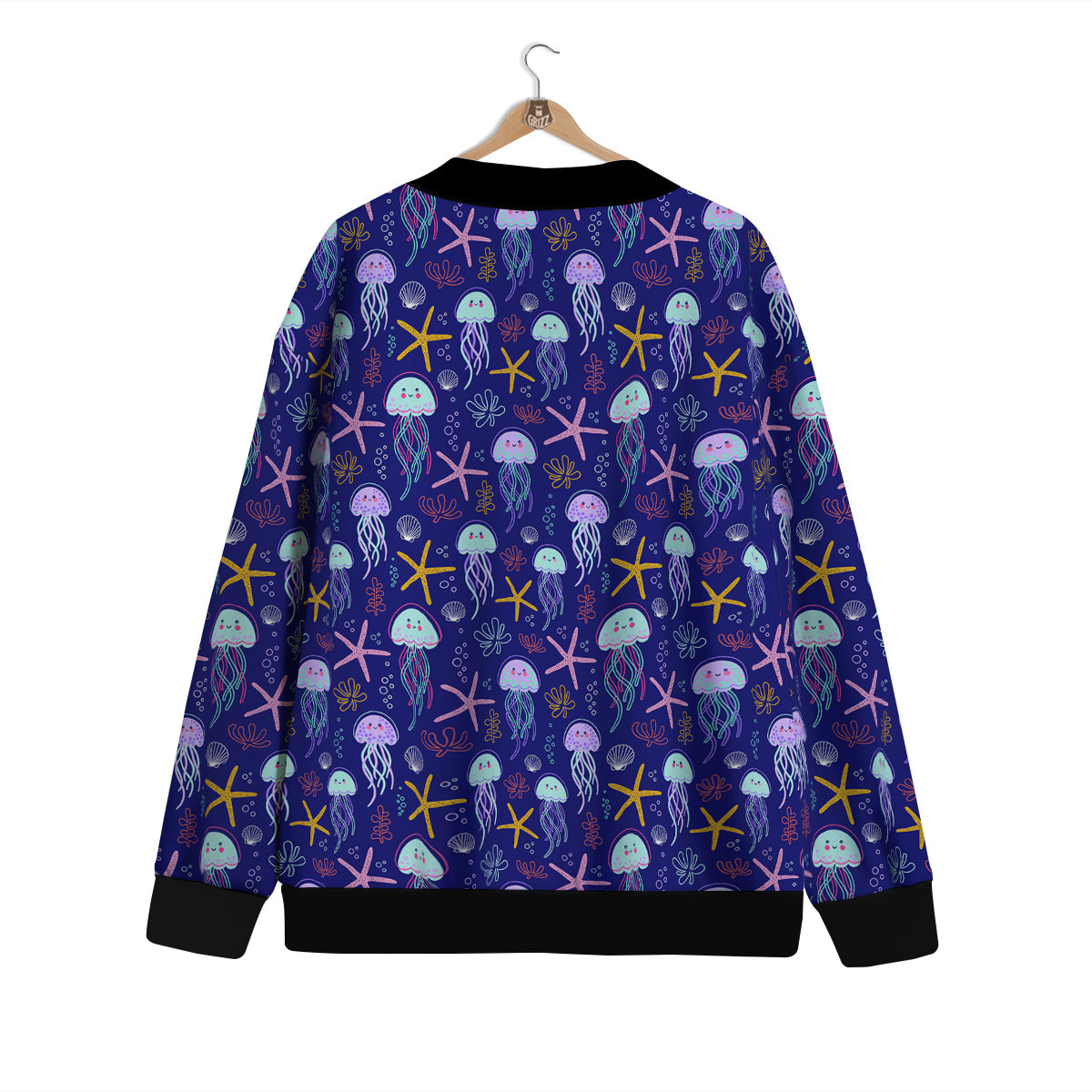 Jellyfish Cute Print Pattern Cardigan-grizzshop