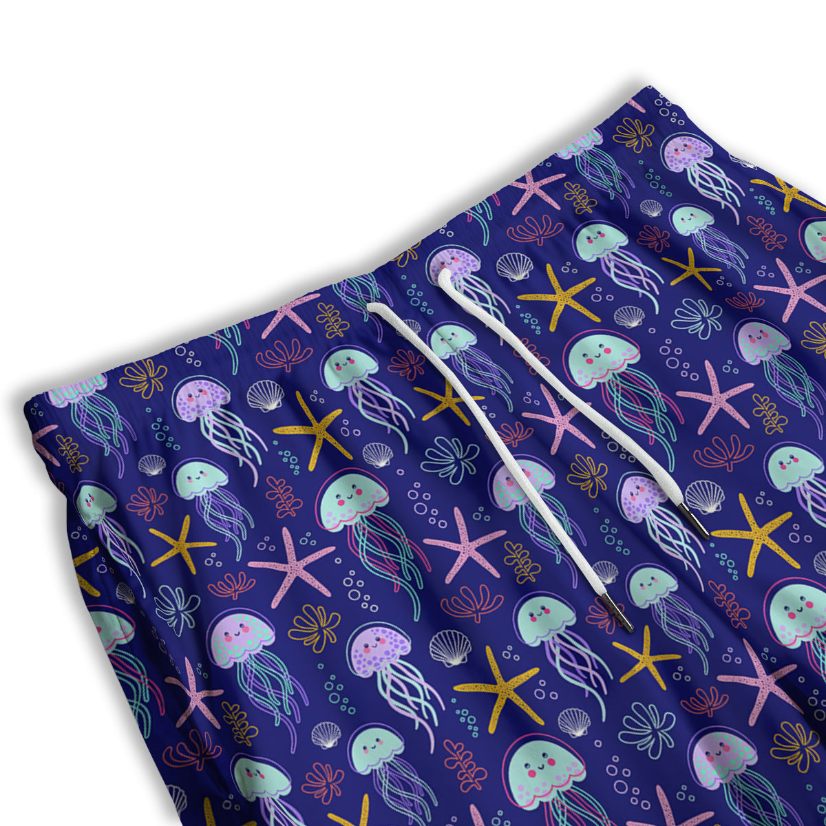 Lucky Cat Japanese Print Pattern Men's Athletic Shorts