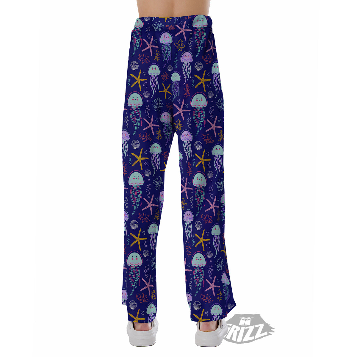 Jellyfish Cute Print Pattern Pajama Pants-grizzshop