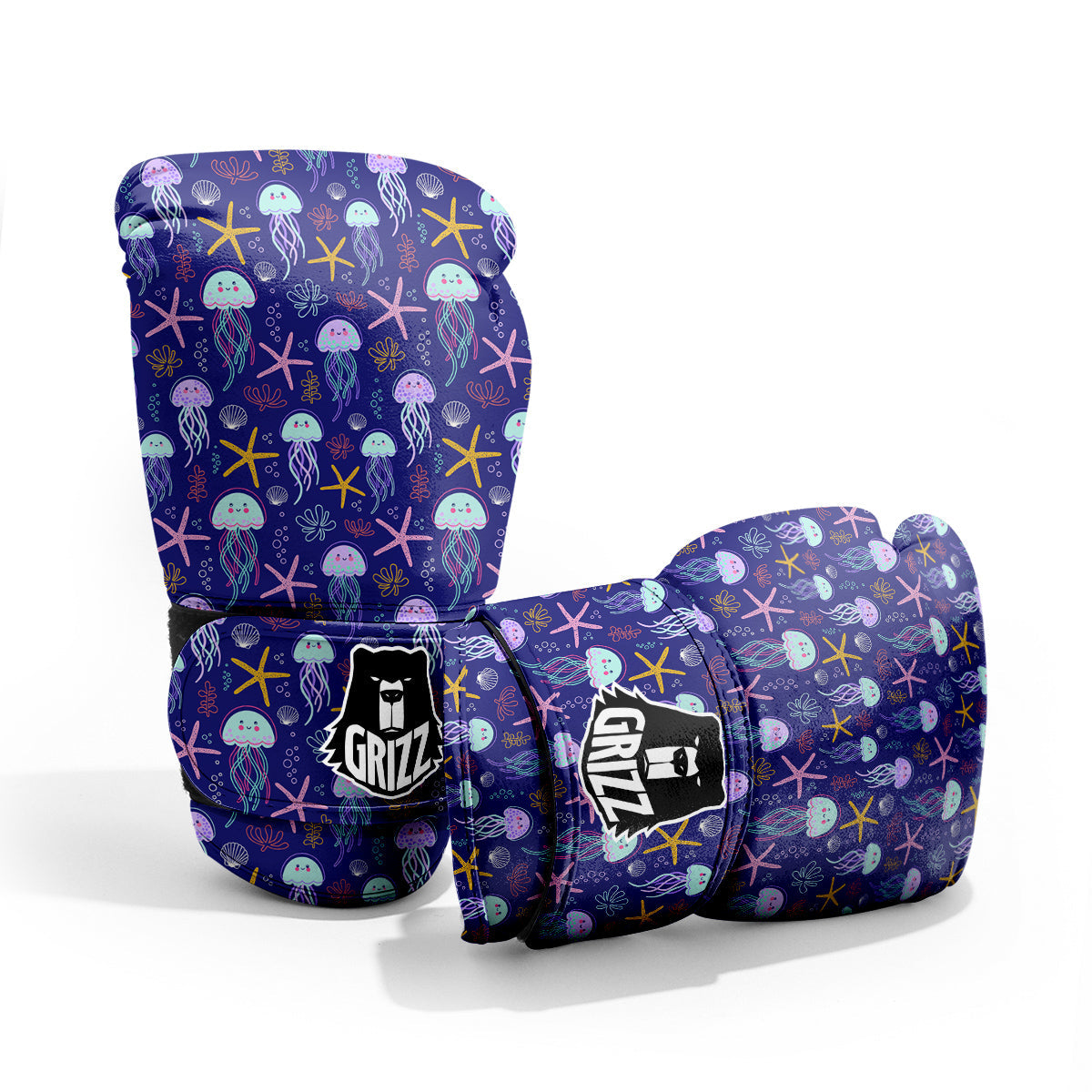 Jellyfish Cute Print Pattern Pro Boxing Glove