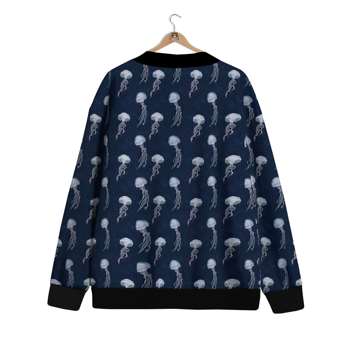 Jellyfish Fish Print Pattern Cardigan-grizzshop