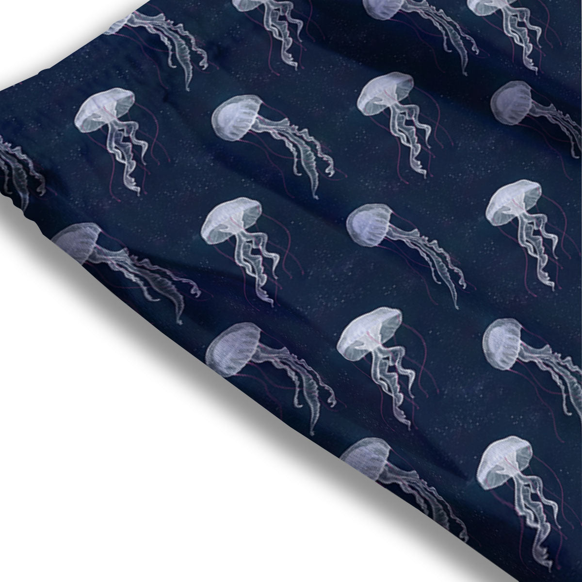 Jellyfish Fish Print Pattern Mesh Shorts