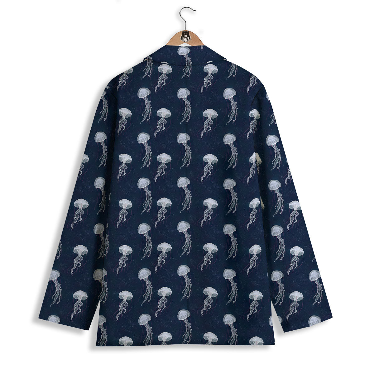 Jellyfish Fish Print Pattern Women's Blazer-grizzshop