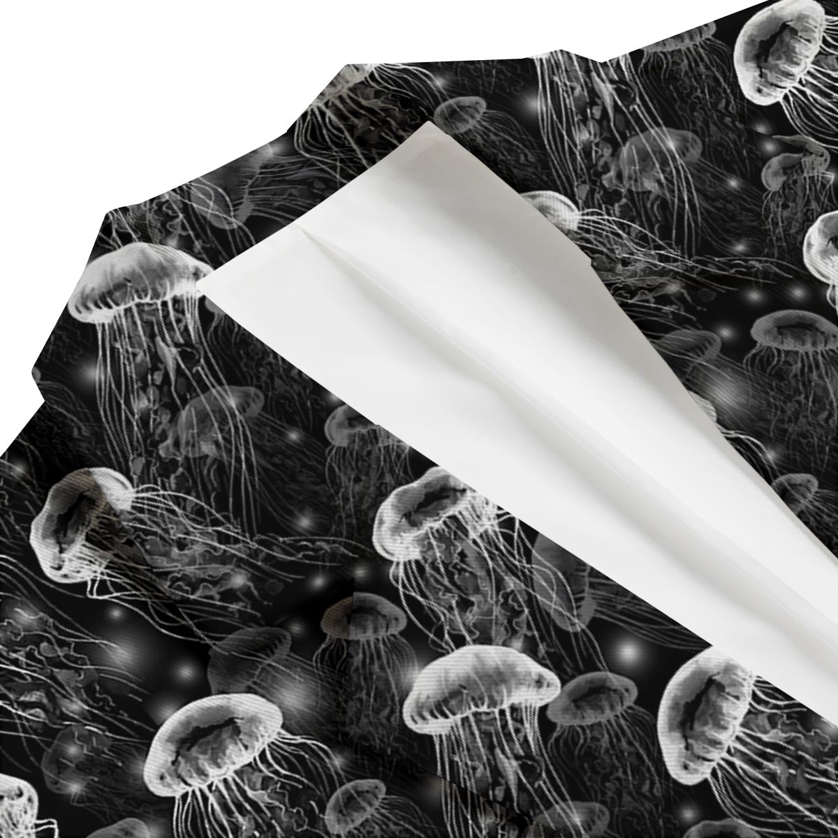Jellyfish Pattern Print Men's Blazer-grizzshop