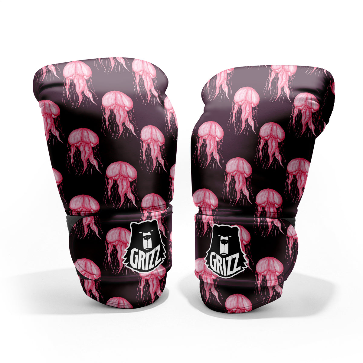 Jellyfish Watercolor Print Pattern Pro Boxing Glove